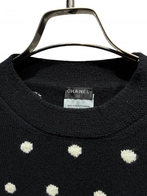 CHANEL（シャネル）CHANEL (シャネル) 半袖ニット/P34307K00936 ブラック サイズ:36の古着・服飾アイテム
