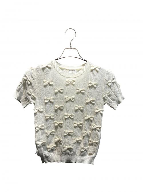 CHANEL（シャネル）CHANEL (シャネル) サマーニット/P49260K06198 ホワイト サイズ:34の古着・服飾アイテム