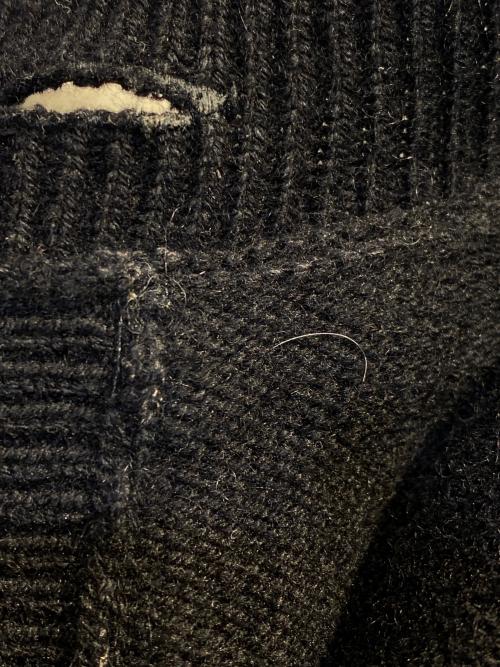 CHANEL（シャネル）CHANEL (シャネル) パールトリム ニットカーディガン ブラック サイズ:34の古着・服飾アイテム