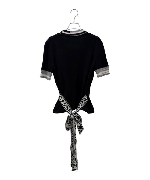 CHANEL（シャネル）CHANEL (シャネル) カシュクールカーディガン ブラック サイズ:34の古着・服飾アイテム