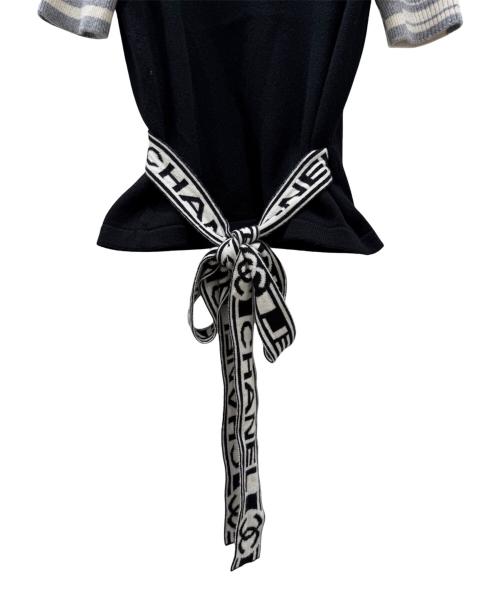 CHANEL（シャネル）CHANEL (シャネル) カシュクールカーディガン ブラック サイズ:34の古着・服飾アイテム