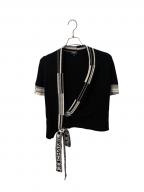 CHANELシャネル）の古着「カシュクールカーディガン」｜ブラック