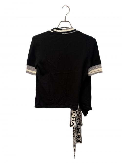 CHANEL（シャネル）CHANEL (シャネル) カシュクールカーディガン ブラック サイズ:34の古着・服飾アイテム