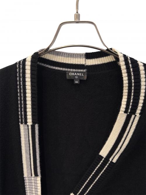 CHANEL（シャネル）CHANEL (シャネル) カシュクールカーディガン ブラック サイズ:34の古着・服飾アイテム