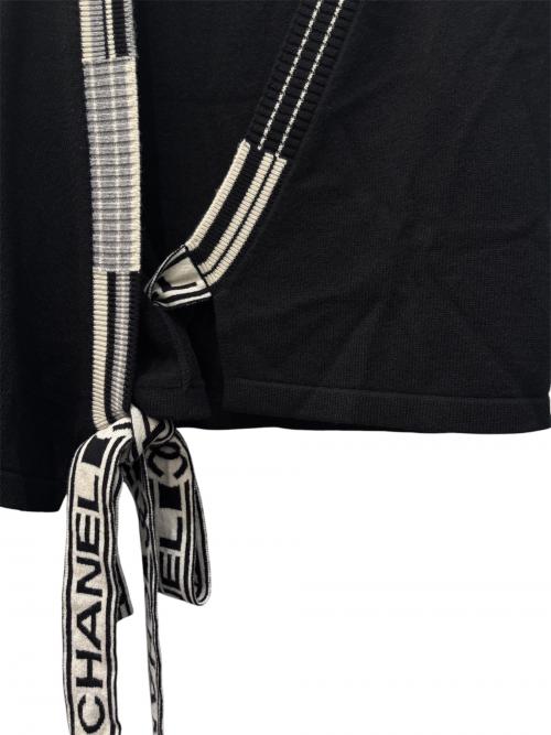 CHANEL（シャネル）CHANEL (シャネル) カシュクールカーディガン ブラック サイズ:34の古着・服飾アイテム