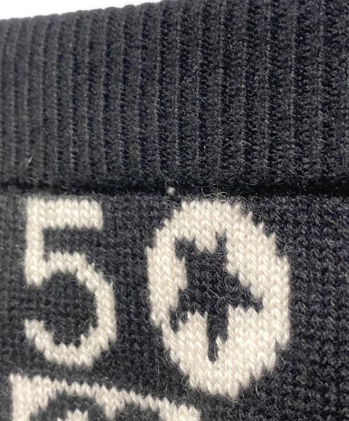 CHANEL（シャネル）CHANEL (シャネル) No.5 ココマーク ニットスカート ブラック サイズ:34の古着・服飾アイテム