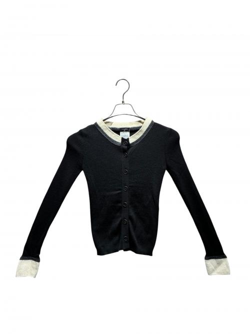 CHANEL（シャネル）CHANEL (シャネル) ニットカーディガン ブラック サイズ:34の古着・服飾アイテム