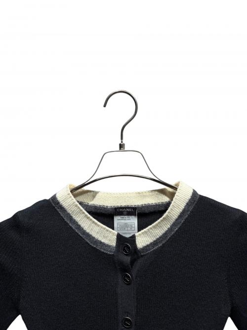 CHANEL（シャネル）CHANEL (シャネル) ニットカーディガン ブラック サイズ:34の古着・服飾アイテム