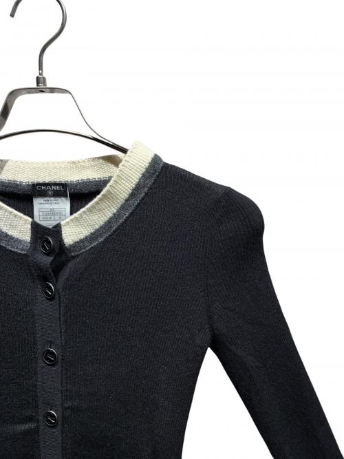 CHANEL（シャネル）CHANEL (シャネル) ニットカーディガン ブラック サイズ:34の古着・服飾アイテム