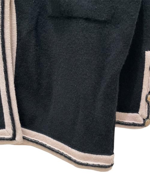 CHANEL（シャネル）CHANEL (シャネル) P37 ライオン×ココマークボタン カシミヤカーディガン ブラック サイズ:36の古着・服飾アイテム