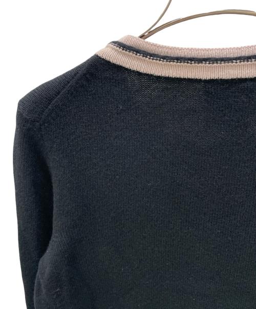 CHANEL（シャネル）CHANEL (シャネル) P37 ライオン×ココマークボタン カシミヤカーディガン ブラック サイズ:36の古着・服飾アイテム