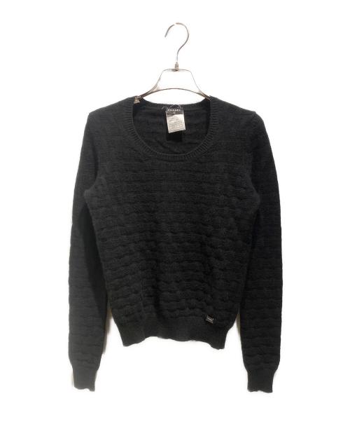 CHANEL（シャネル）CHANEL (シャネル) カシミアニット ブラック サイズ:36の古着・服飾アイテム