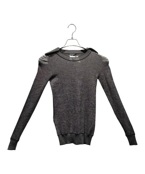 CHANEL（シャネル）CHANEL (シャネル) カシミヤ混ニット グレー サイズ:34の古着・服飾アイテム