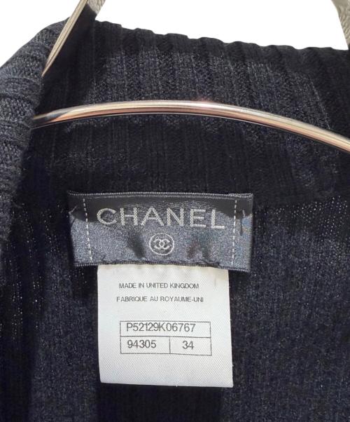 CHANEL（シャネル）CHANEL (シャネル) ココマークカシミヤハイネックリブニット ブラック サイズ:34の古着・服飾アイテム