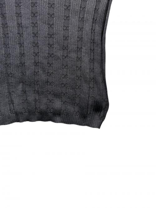 CHANEL（シャネル）CHANEL (シャネル) ココマーク半袖ニット ブラック サイズ:34の古着・服飾アイテム