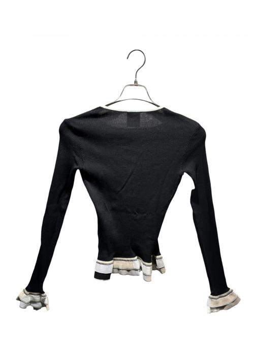 CHANEL（シャネル）CHANEL (シャネル) ペプラムニット ブラック サイズ:36の古着・服飾アイテム