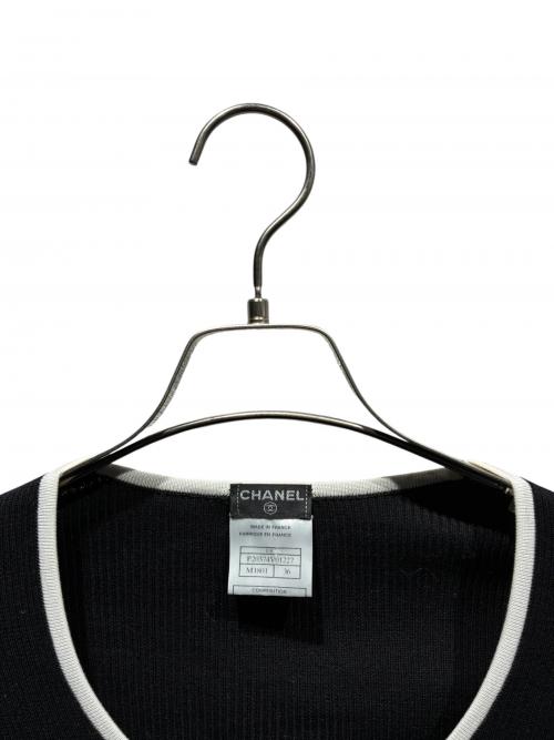CHANEL（シャネル）CHANEL (シャネル) ペプラムニット ブラック サイズ:36の古着・服飾アイテム