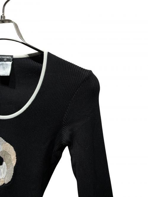 CHANEL（シャネル）CHANEL (シャネル) ペプラムニット ブラック サイズ:36の古着・服飾アイテム