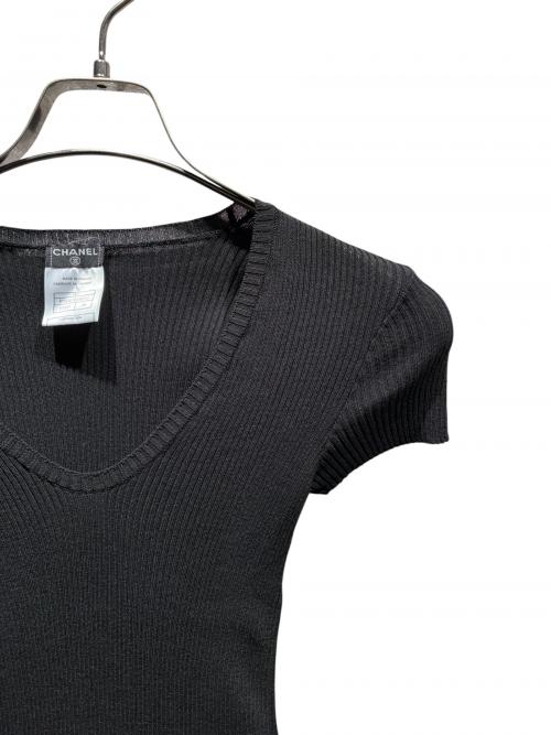 CHANEL（シャネル）CHANEL (シャネル) サマーニット ブラック サイズ:34の古着・服飾アイテム