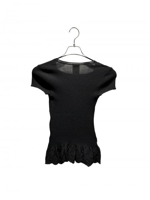 CHANEL（シャネル）CHANEL (シャネル) サマーニット ブラック サイズ:34の古着・服飾アイテム