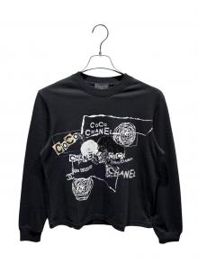 CHANEL（シャネル）の古着「ココマークコットンTシャツ/P63300K48961」｜ブラック