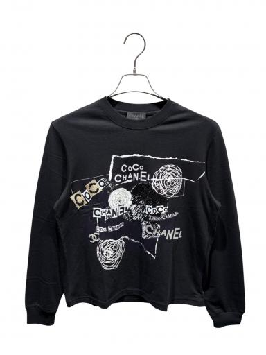 セール中 激レア ヴィンテージ シャネル ロゴカットソー 中古・古着通販】CHANEL (シャネル) ココマークコットンTシャツ