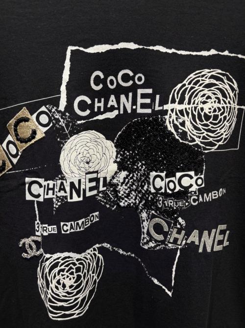 CHANEL（シャネル）CHANEL (シャネル) ココマークコットンTシャツ/P63300K48961 ブラック サイズ:XSの古着・服飾アイテム
