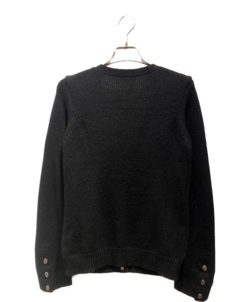 CHANEL（シャネル）CHANEL (シャネル) ヴィンテージカメリアココマークボタンニットカーディガン ブラック サイズ:不明の古着・服飾アイテム