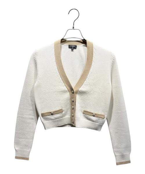 CHANEL（シャネル）CHANEL (シャネル) ニットカーディガン P57064K07433 ベージュ サイズ:34の古着・服飾アイテム