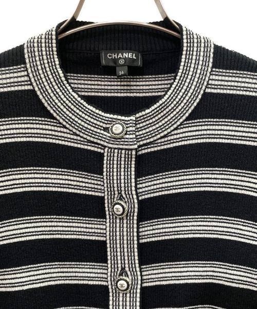 CHANEL（シャネル）CHANEL (シャネル) ココマークボタン ニットカーディガン ブラック サイズ:34の古着・服飾アイテム