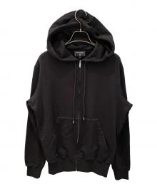 CHANEL（シャネル）の古着「グラフィティ ロゴ パーカージップパーカー」｜ブラック