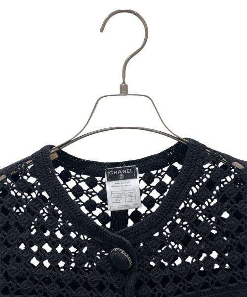 CHANEL（シャネル）CHANEL (シャネル) ニットカーディガン ブラック サイズ:34の古着・服飾アイテム