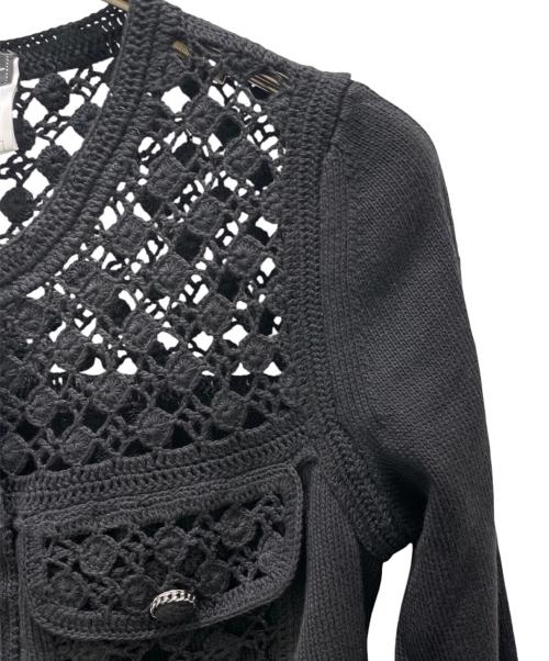 CHANEL（シャネル）CHANEL (シャネル) ニットカーディガン ブラック サイズ:34の古着・服飾アイテム