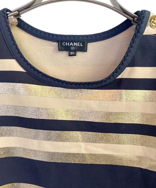CHANEL（シャネル）CHANEL (シャネル) カットソー ゴールド サイズ:34の古着・服飾アイテム