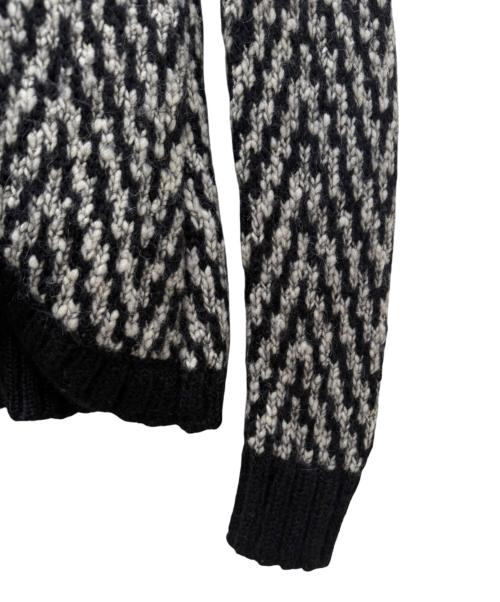 CHANEL（シャネル）CHANEL (シャネル) フェイクレイヤード ジップアップ ニットカーディガン ブラック サイズ:34の古着・服飾アイテム