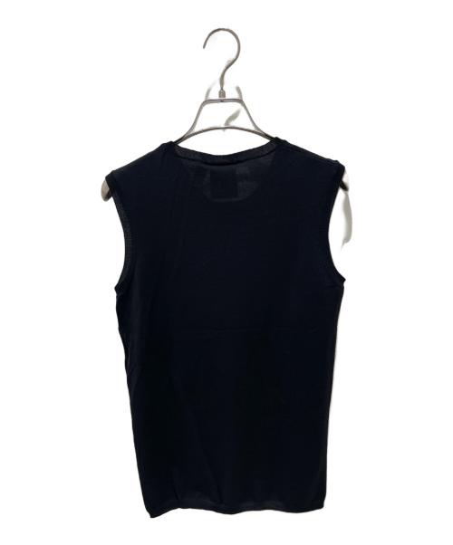 CHANEL（シャネル）CHANEL (シャネル) ココマークポケットノースリーブニット ブラック サイズ:34の古着・服飾アイテム
