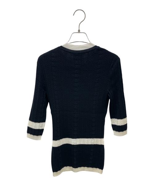 CHANEL（シャネル）CHANEL (シャネル) P52 ハートココマークリブニット ブラック サイズ:34の古着・服飾アイテム