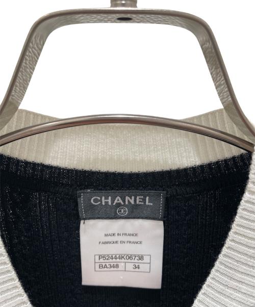 CHANEL（シャネル）CHANEL (シャネル) P52 ハートココマークリブニット ブラック サイズ:34の古着・服飾アイテム
