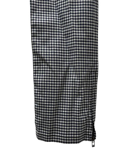 CHANEL（シャネル）CHANEL (シャネル) P53 ウエストロゴギンガムチェックパンツ ブラック サイズ:34の古着・服飾アイテム