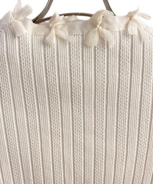 CHANEL（シャネル）CHANEL (シャネル) ニットカーディガン アイボリー サイズ:34の古着・服飾アイテム