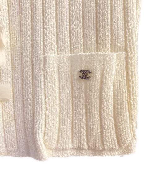 CHANEL（シャネル）CHANEL (シャネル) ニットカーディガン アイボリー サイズ:34の古着・服飾アイテム