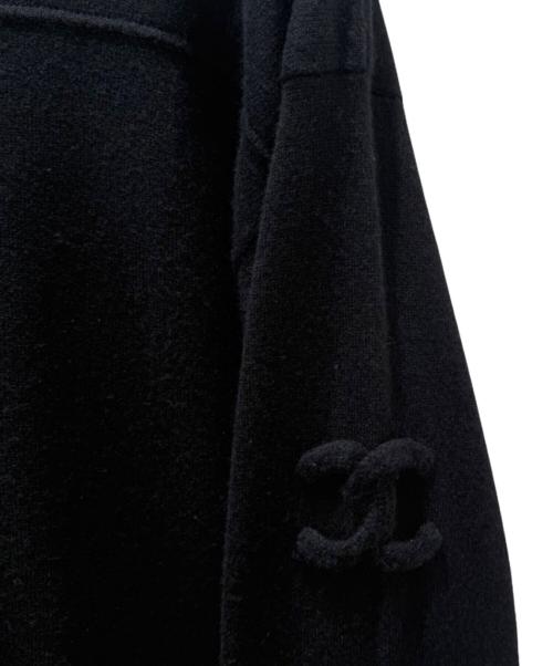 CHANEL（シャネル）CHANEL (シャネル) カシミヤニットジップパーカー ブラック サイズ:34の古着・服飾アイテム