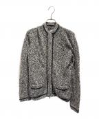 CHANELシャネル）の古着「05A ジップアップニットジャケット」｜グレー