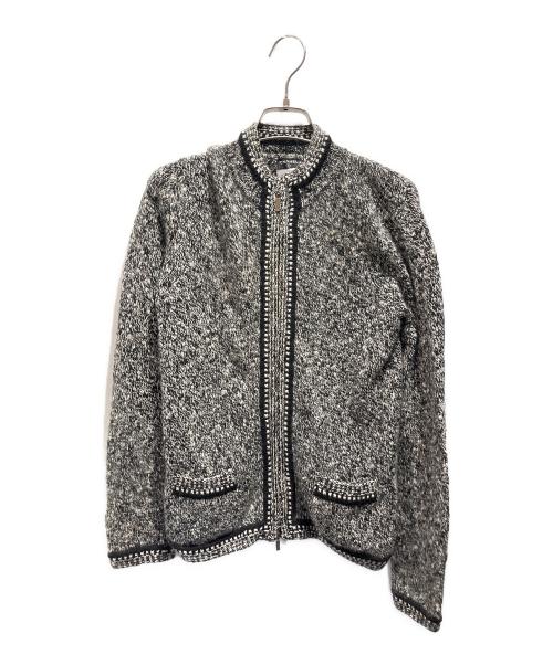 CHANEL（シャネル）CHANEL (シャネル) 05A ジップアップニットジャケット グレー サイズ:38の古着・服飾アイテム