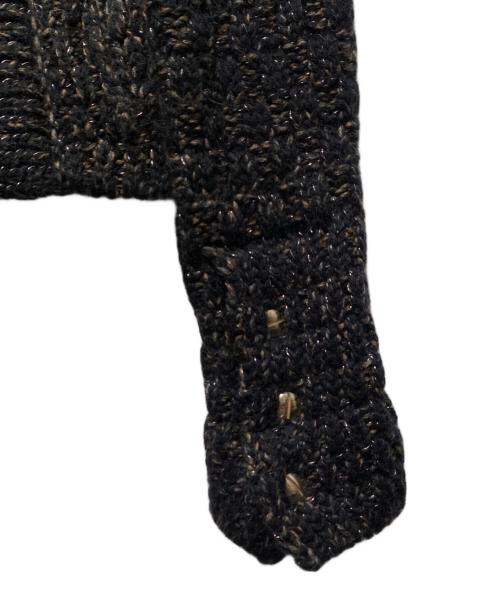 CHANEL（シャネル）CHANEL (シャネル) ベルトデザインニットカーディガン グレー サイズ:34の古着・服飾アイテム