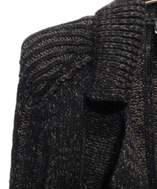 CHANEL（シャネル）CHANEL (シャネル) ベルトデザインニットカーディガン グレー サイズ:34の古着・服飾アイテム