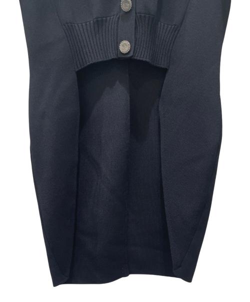 CHANEL（シャネル）CHANEL (シャネル) ココマークボタンデザインニットカーディガン ブラック サイズ:34の古着・服飾アイテム