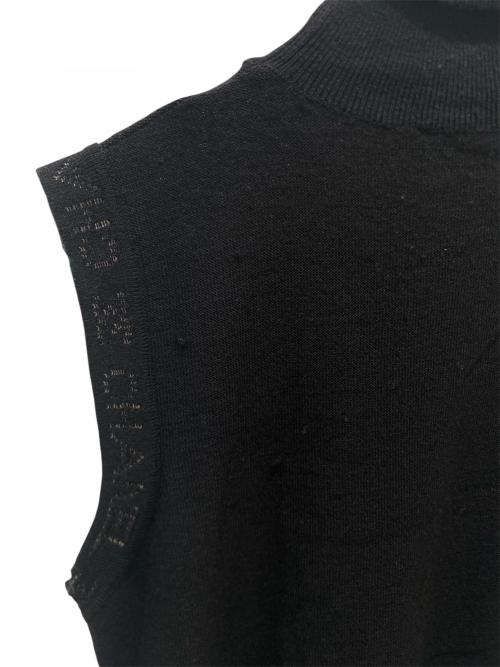 CHANEL（シャネル）CHANEL (シャネル) 07A CHANEL SPORT/Coco Logo Sweater/ ブラック サイズ:34の古着・服飾アイテム
