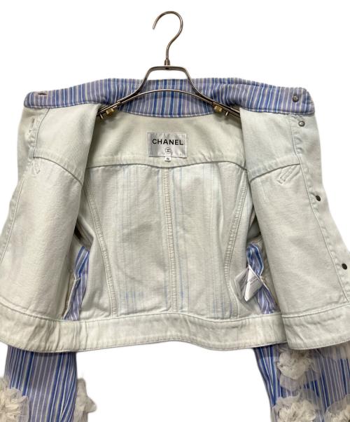 CHANEL（シャネル）CHANEL (シャネル) デニムジャケット　P58709V44707 ブルー サイズ:36の古着・服飾アイテム