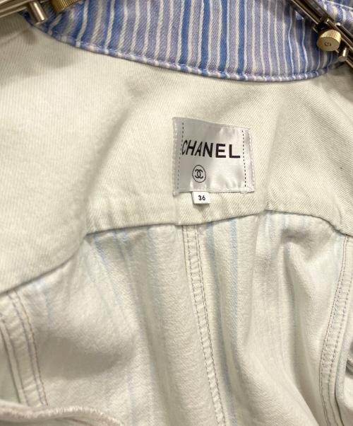 CHANEL（シャネル）CHANEL (シャネル) デニムジャケット　P58709V44707 ブルー サイズ:36の古着・服飾アイテム
